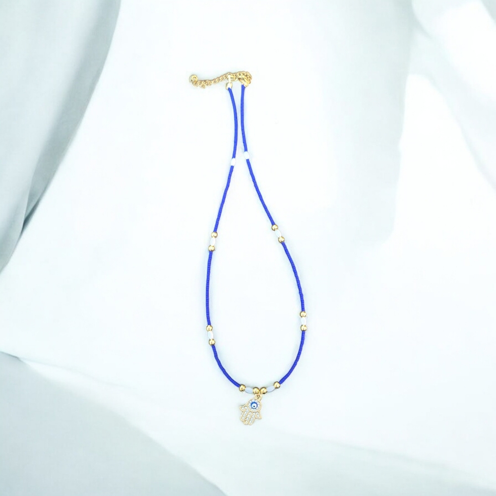Blue and Gold Necklace